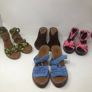 4 Pairs of Sandals - Made in Mexico Sz 7 - 7.5